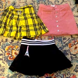 Girls Name Brand  skirts size 10 lot pink yellow black